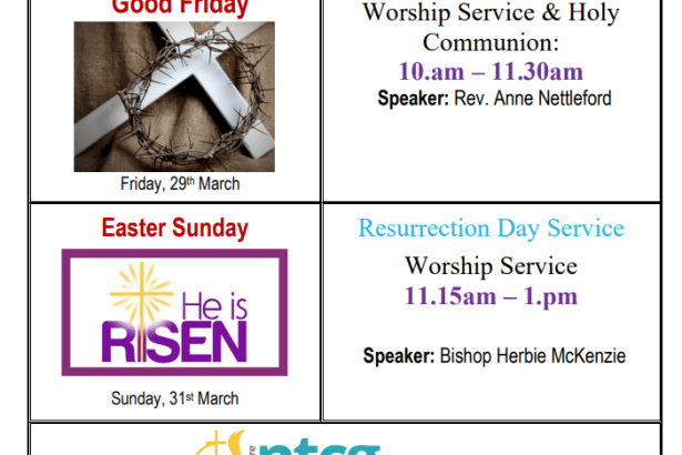 Easter Services at NTCG Dudley 2024